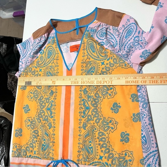 Clover Canyon Mixed Print Boho Tunic Small Q2 - Picture 8 of 9